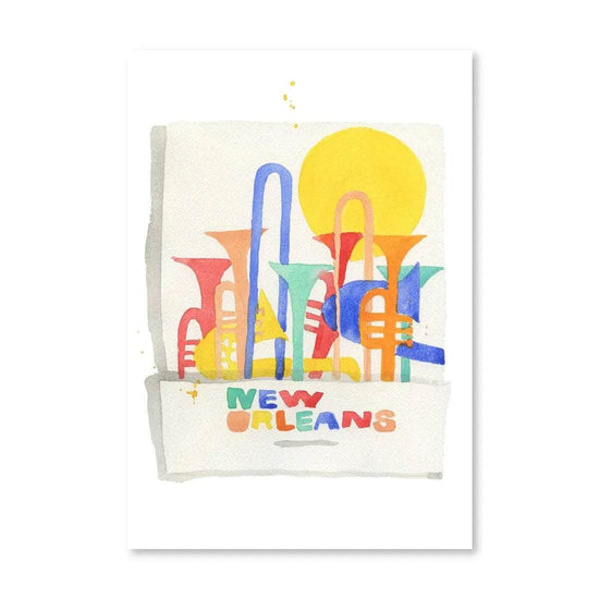 New Orleans Matchbook Print