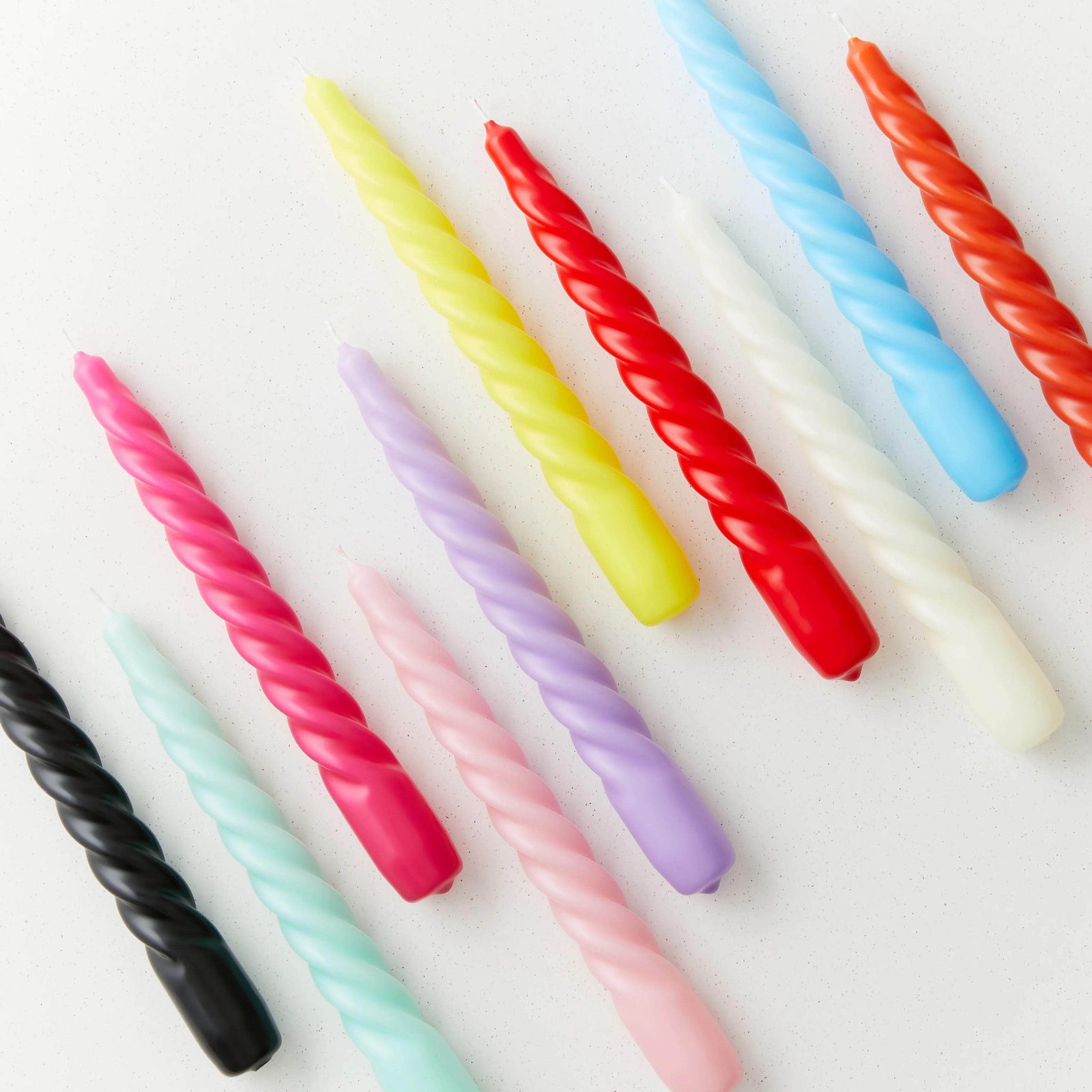 Twist Candle - Fuchsia