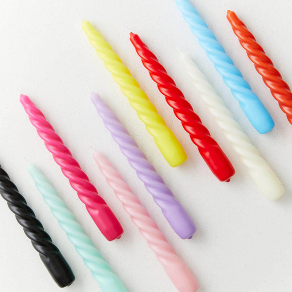 Twist Candle - Fuchsia