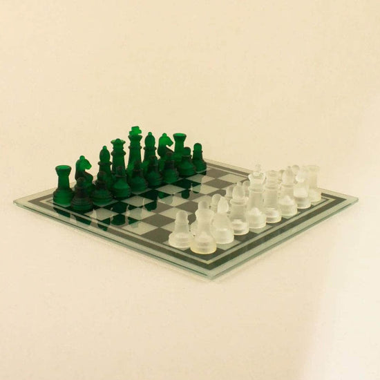 Vintage Crystal Chess Set