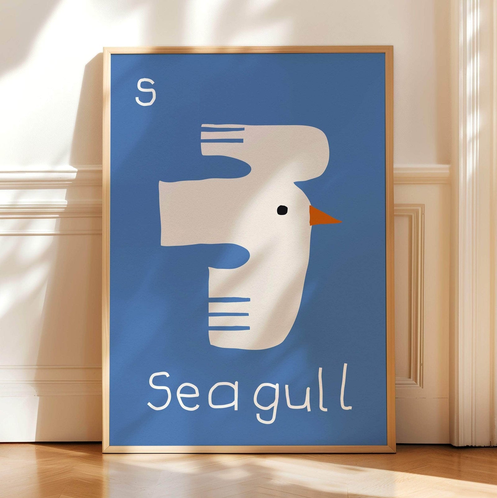 S for Seagull Print