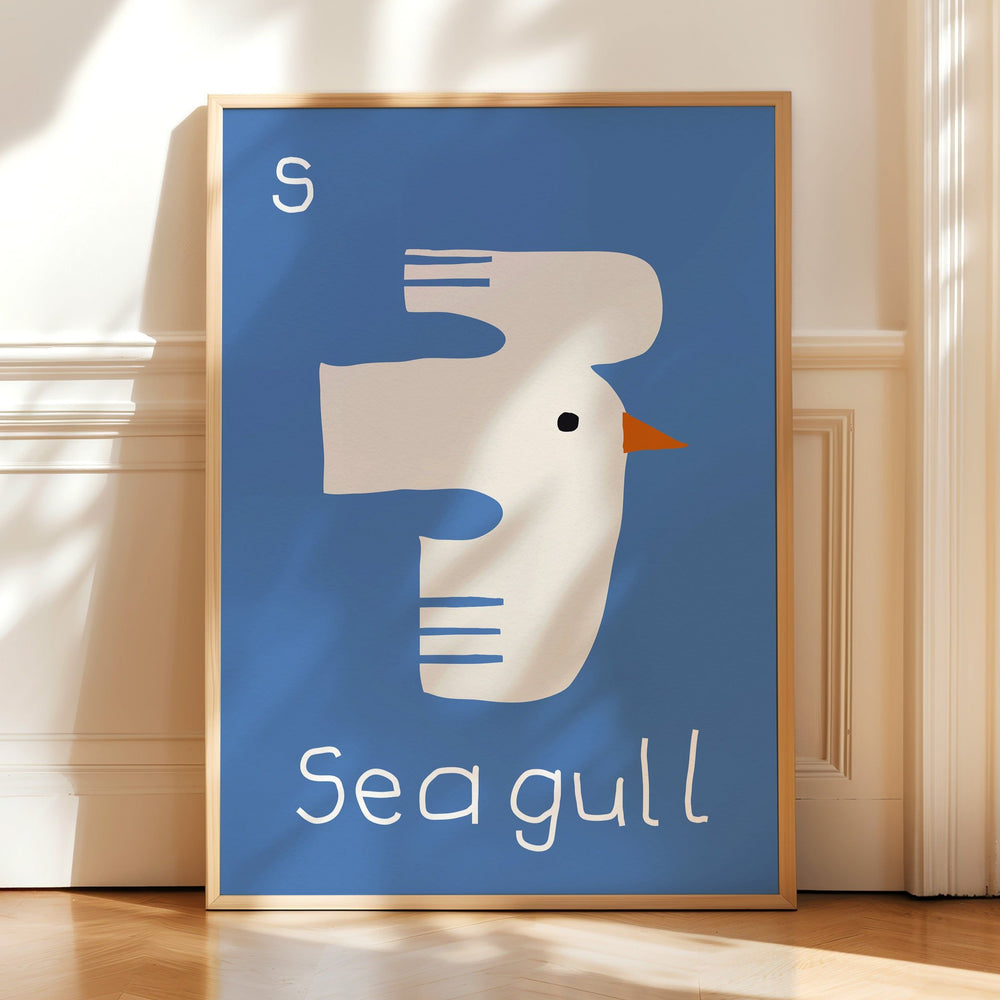 S for Seagull Print