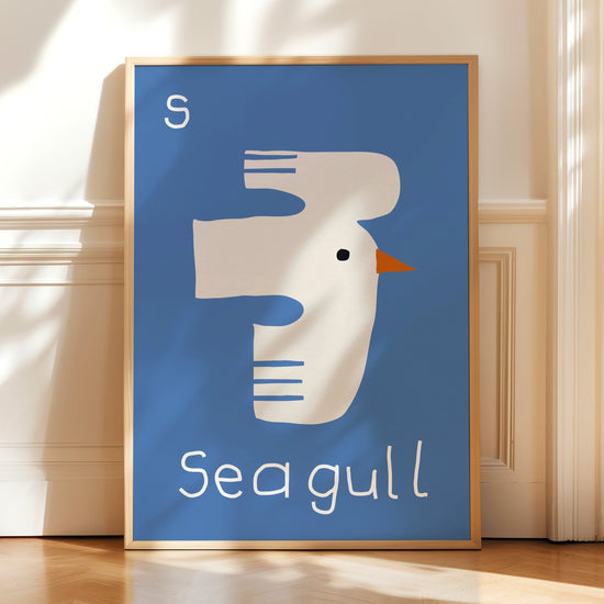 S for Seagull Print