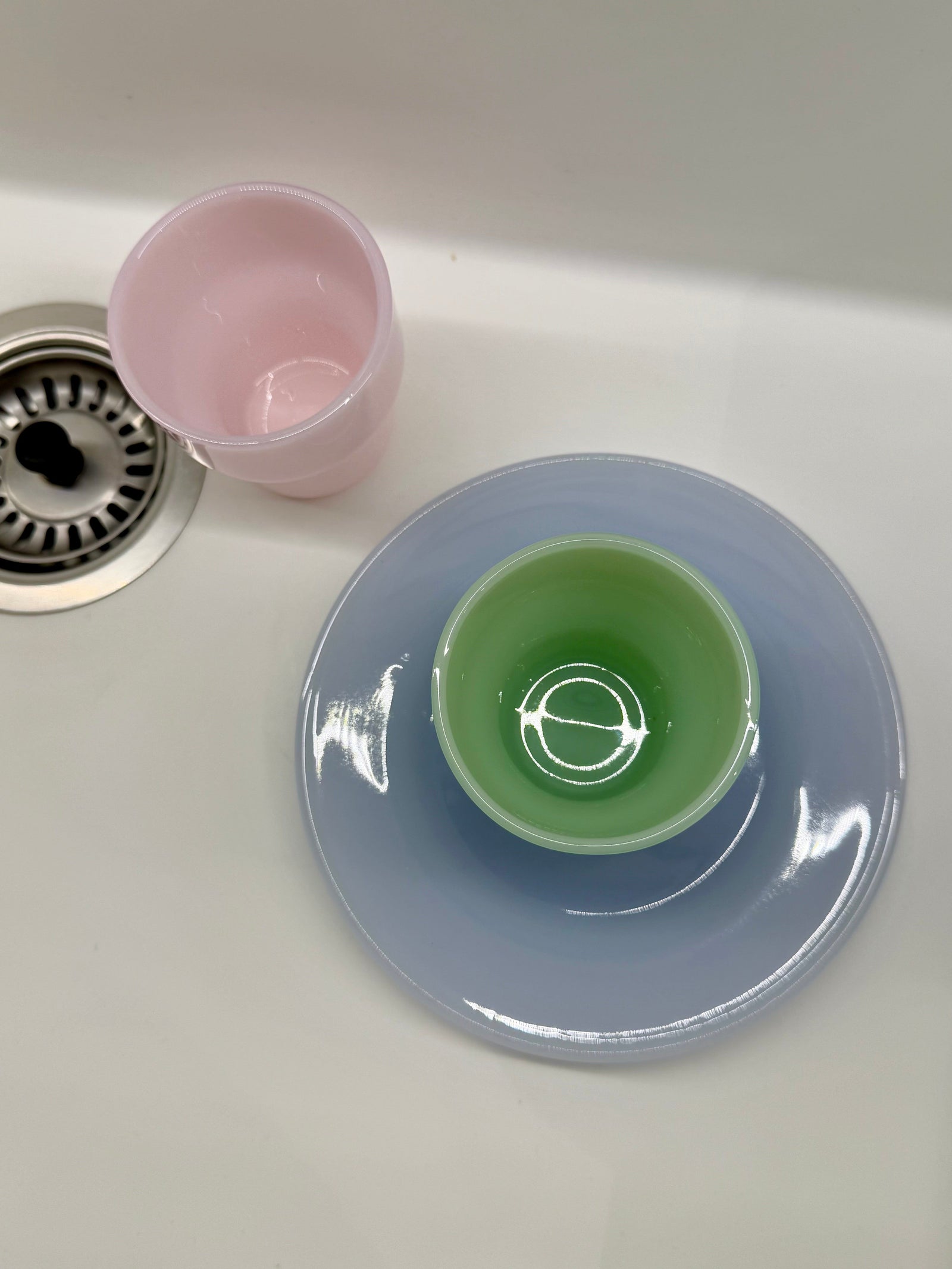 Brisita Glass Cup - Light Green