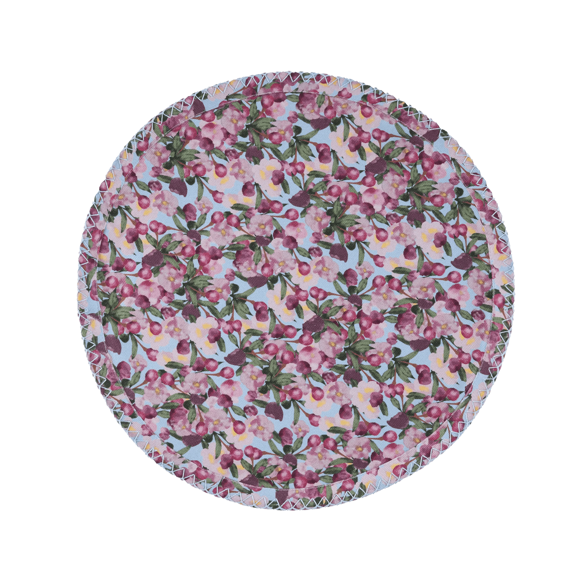 Romance is Dead Blue Round Placemats | Set of 6