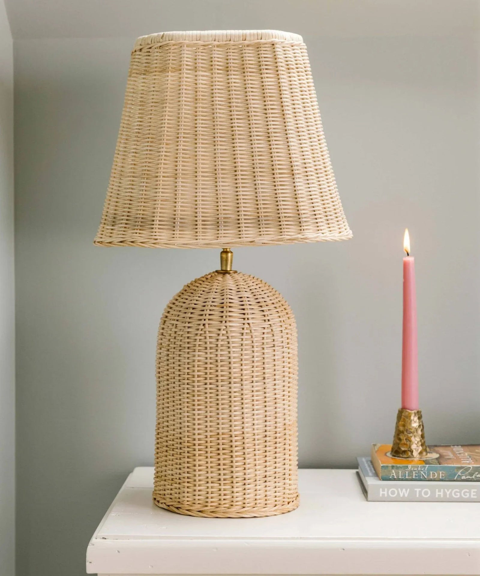 Retro Rattan Lampshade
