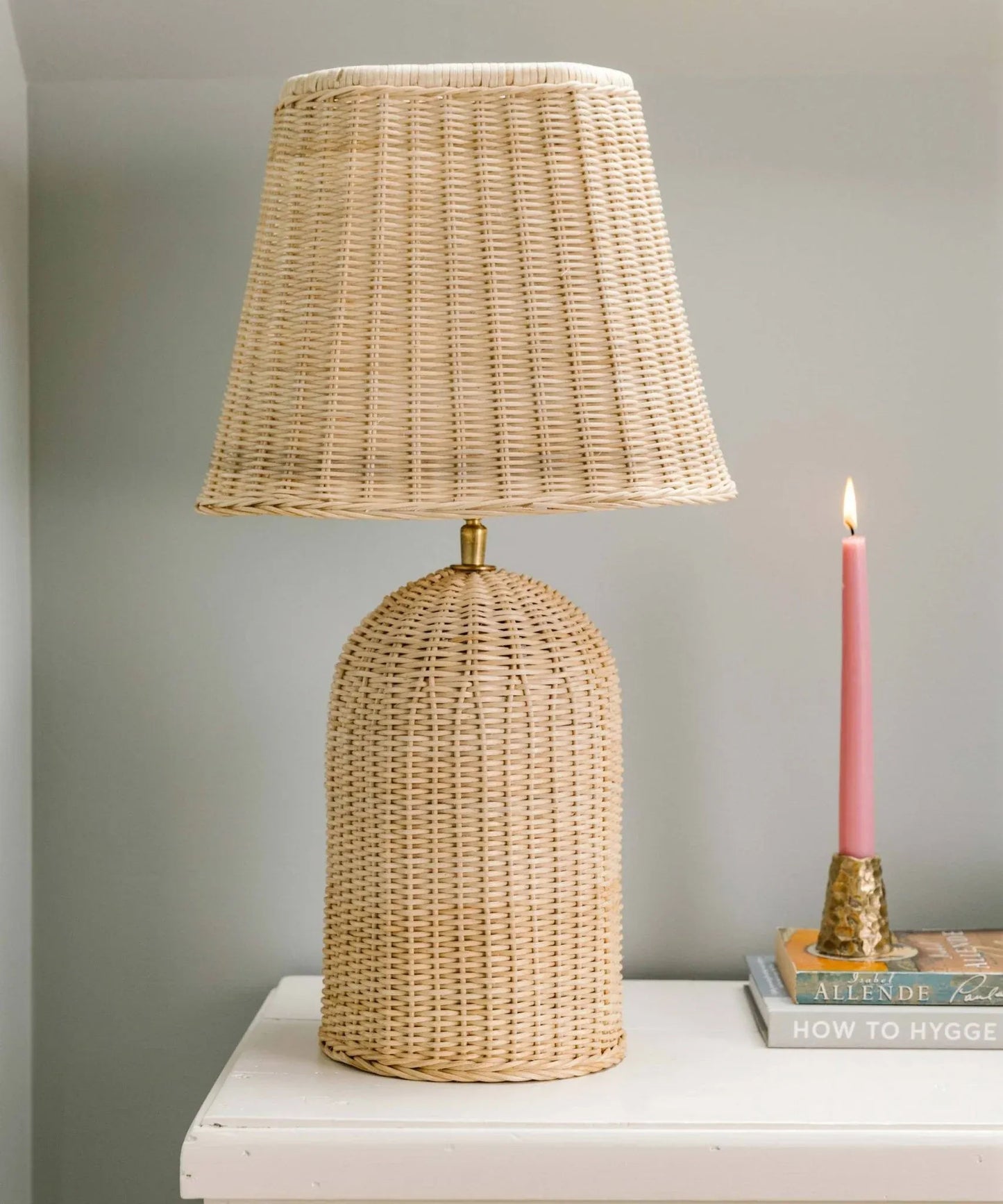 Retro Rattan Lampshade