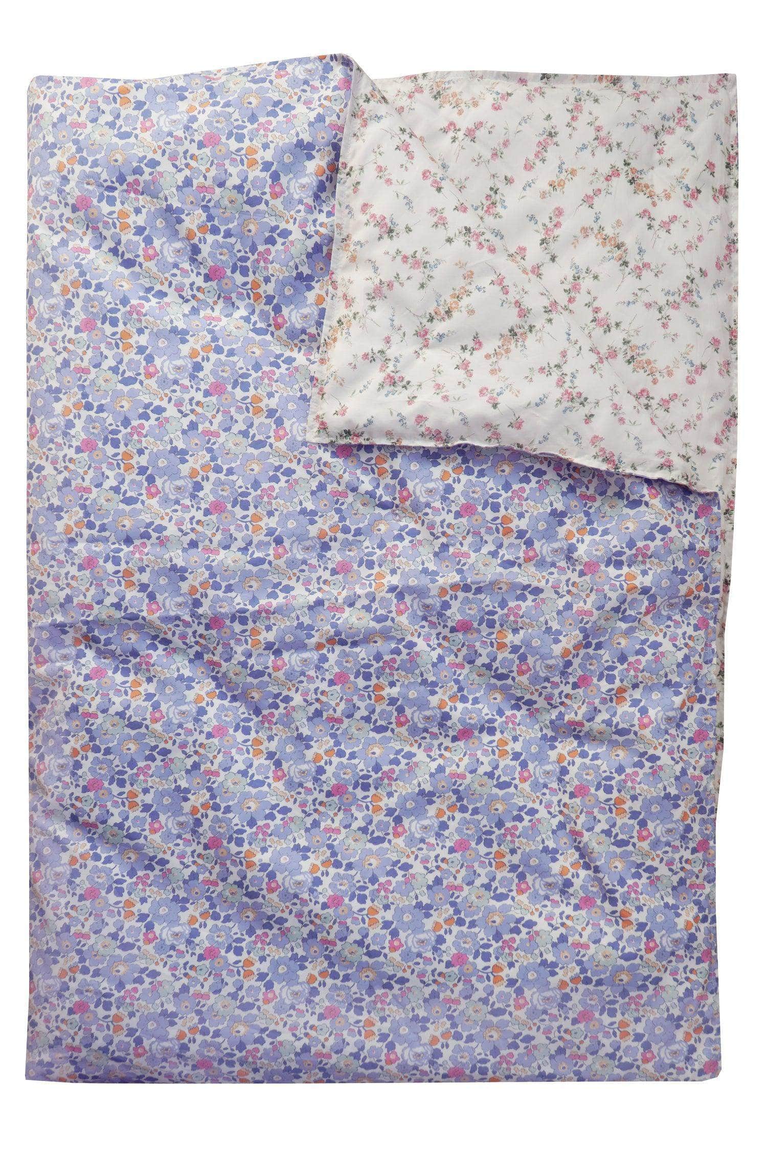 Reversible Heirloom Quilt Made With Liberty Fabric Betsy Lavender & Elizabeth