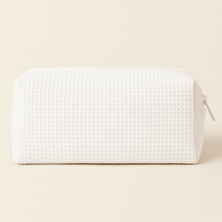 White Cotton Toiletry Bag