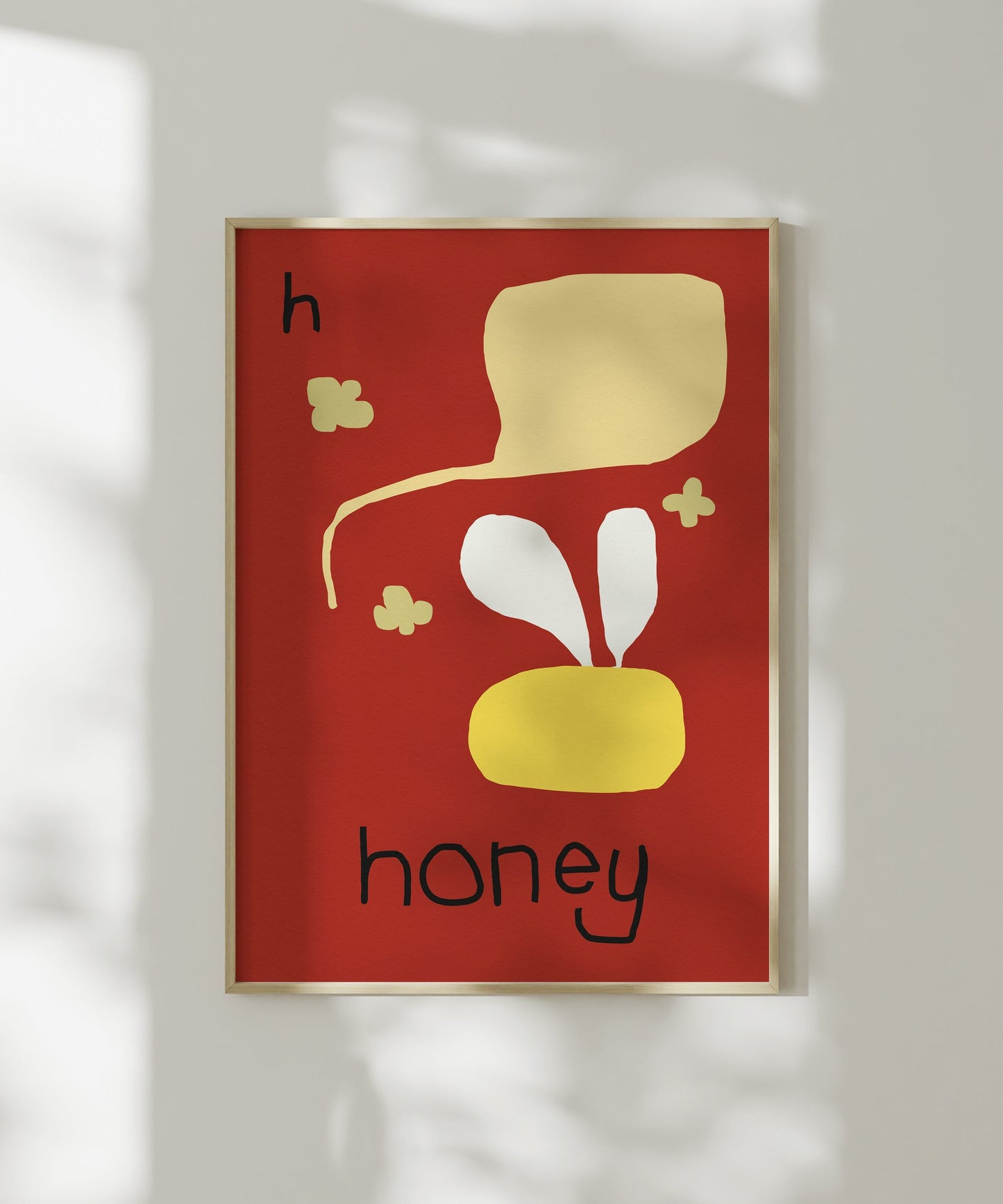 H for Honey Art Print