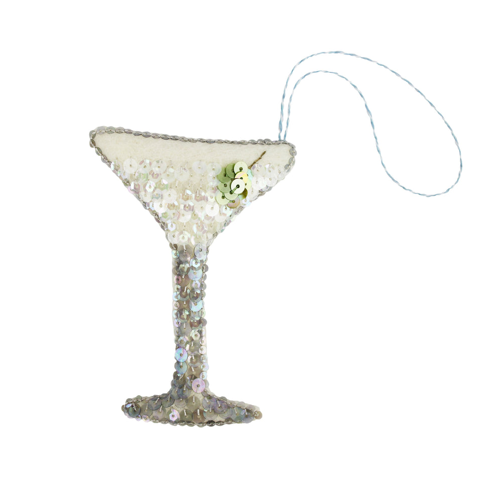 The Martini Heirloom Sequin Ornament