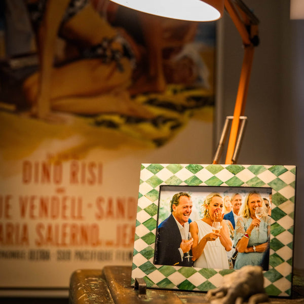 Photo Frame | Green & White | Harlequin
