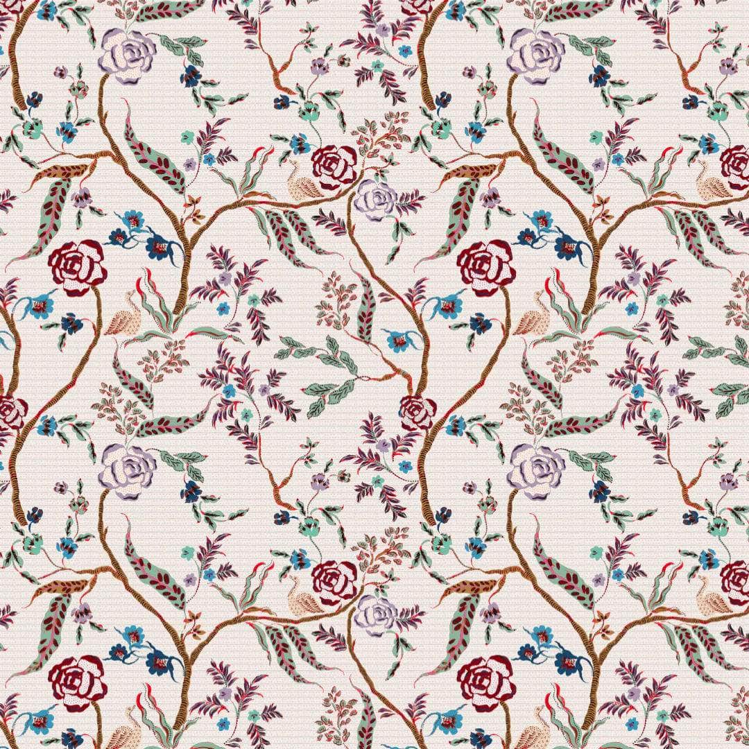 Eversley Verdigris Wallpaper (10m Roll)