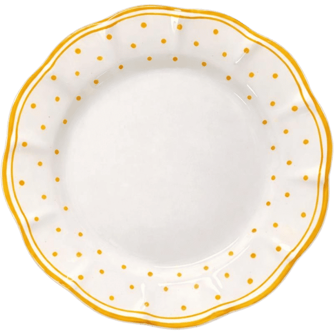 Plumetis Plate, Yellow - 25cm