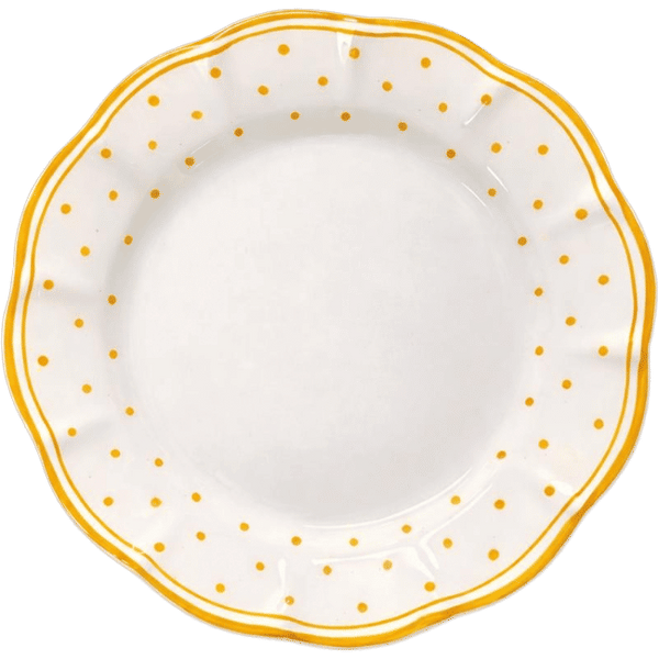 Plumetis Plate, Yellow - 25cm