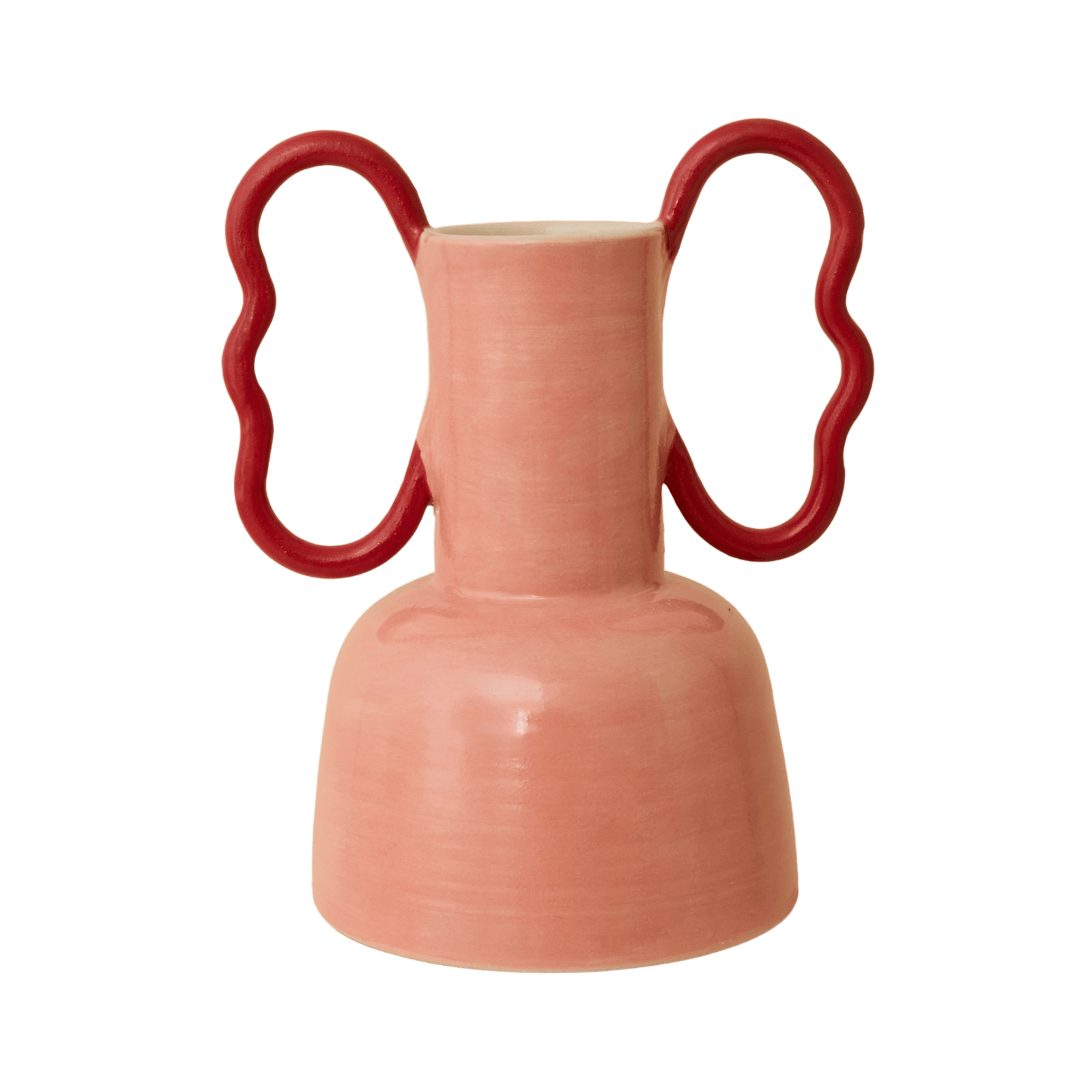 Wiggle Handle Vase - Pink