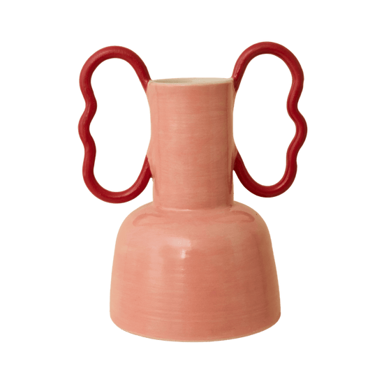 Wiggle Handle Vase - Pink