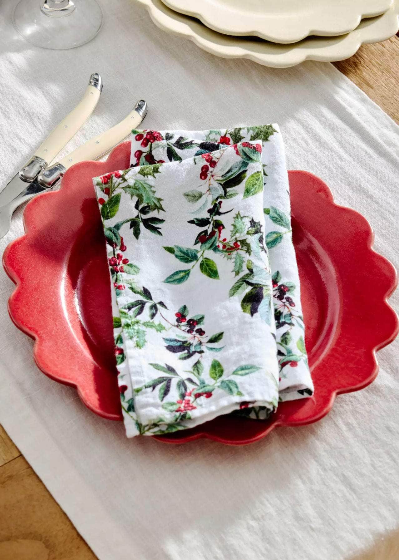 Holly Linen Napkin