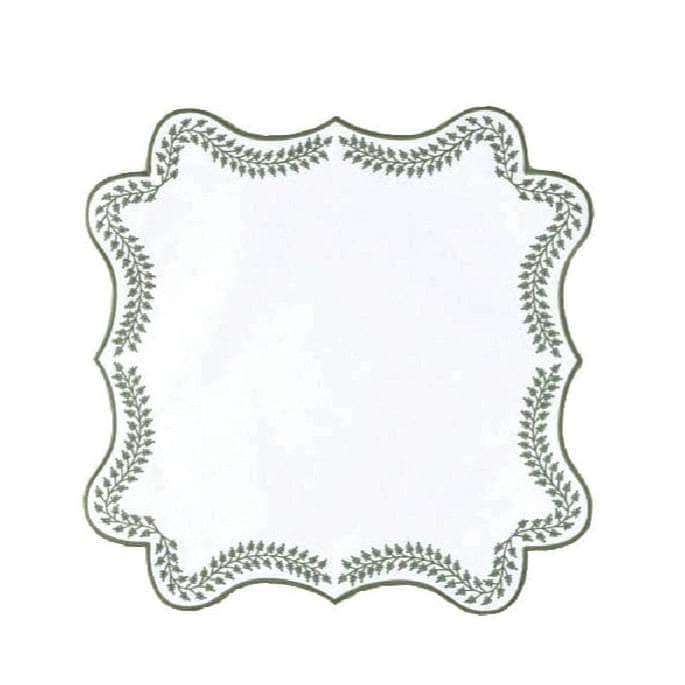 Green Wreath Placemats x 4