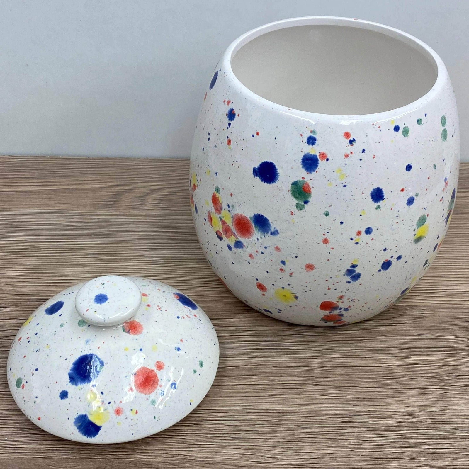 Cookie/Biscuit Jar Canister Celebration Glaze