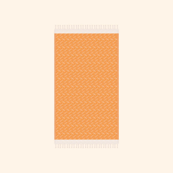 Modern Love Pure Cotton Bath Towel In Sicilian Orange