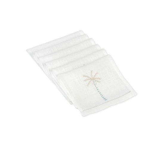 Palm Tree Cocktail Napkins (Set of 6)