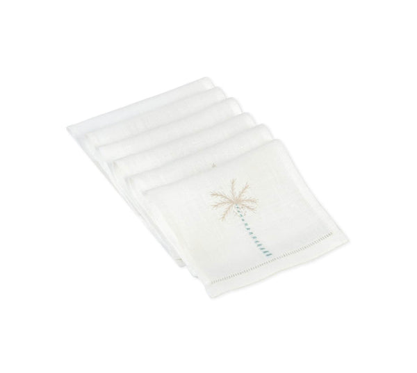 Palm Tree Cocktail Napkins (Set of 6)