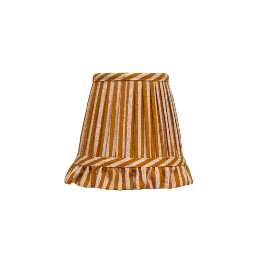 Striped Ochre Wall Light Lampshade