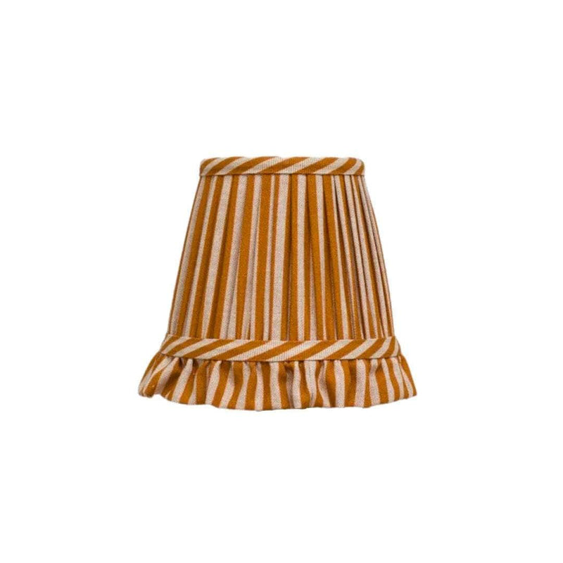 Striped Ochre Wall Light Lampshade
