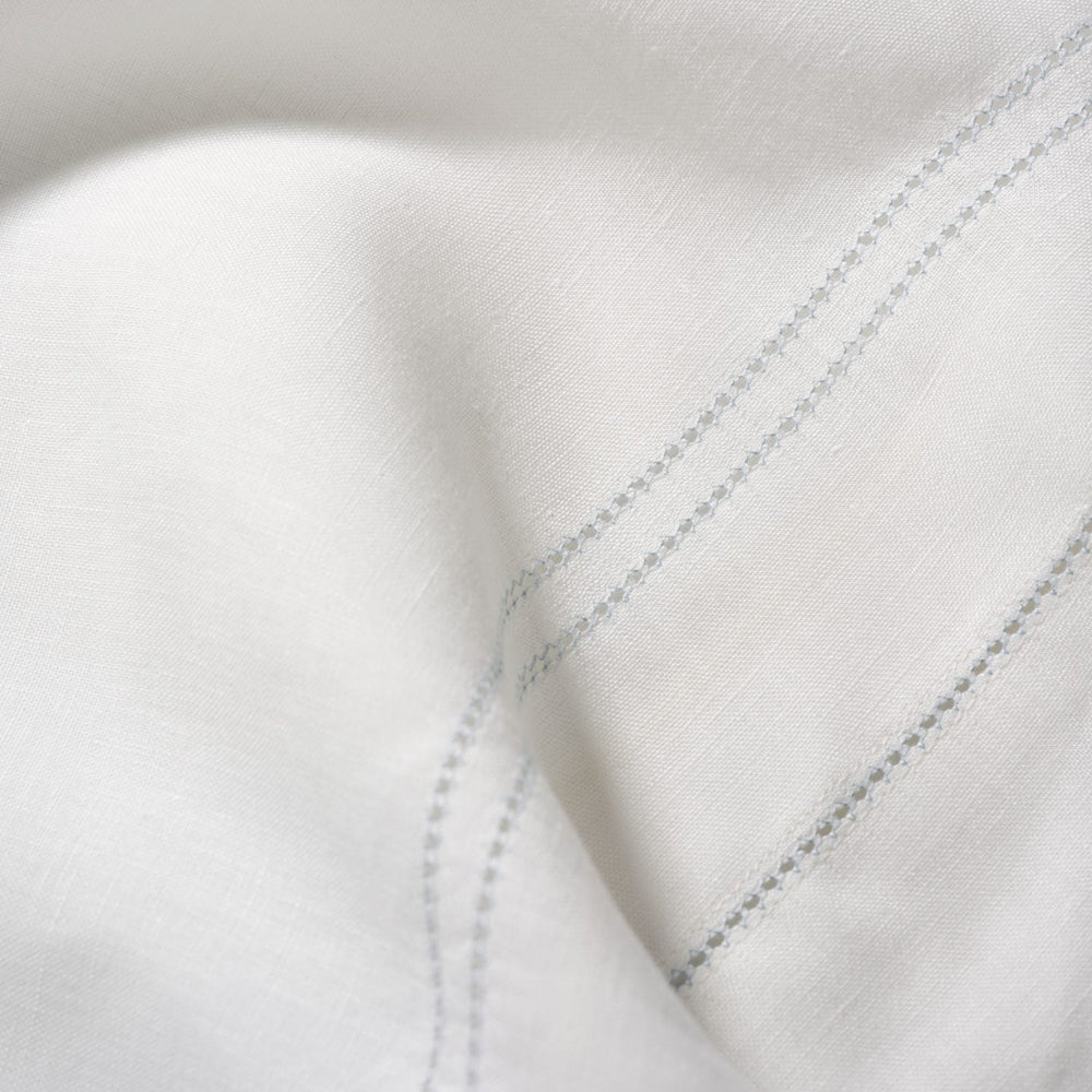 Duvet Cover Hemstitch Chambray Blue