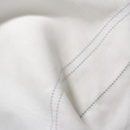 Duvet Cover Hemstitch Chambray Blue
