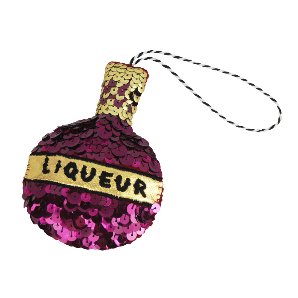 Luxury Liqueur Sequin Hanging Ornament