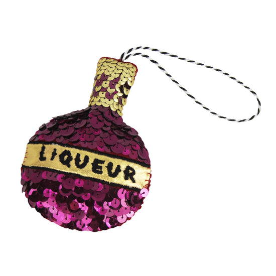 Luxury Liqueur Sequin Hanging Ornament