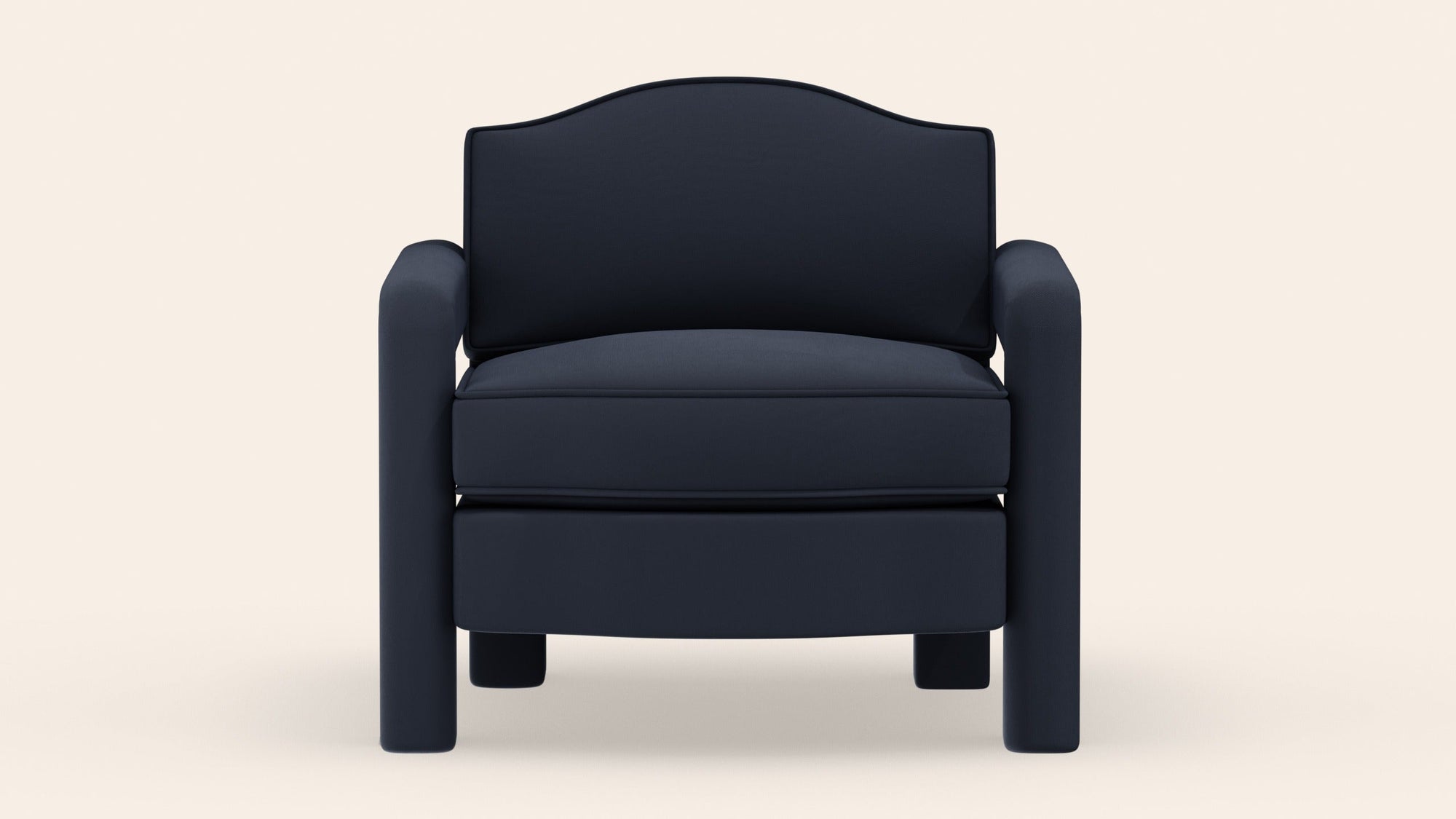 Elio Armchair, Prussian Linen