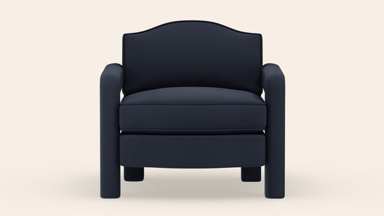 Elio Armchair, Prussian Linen