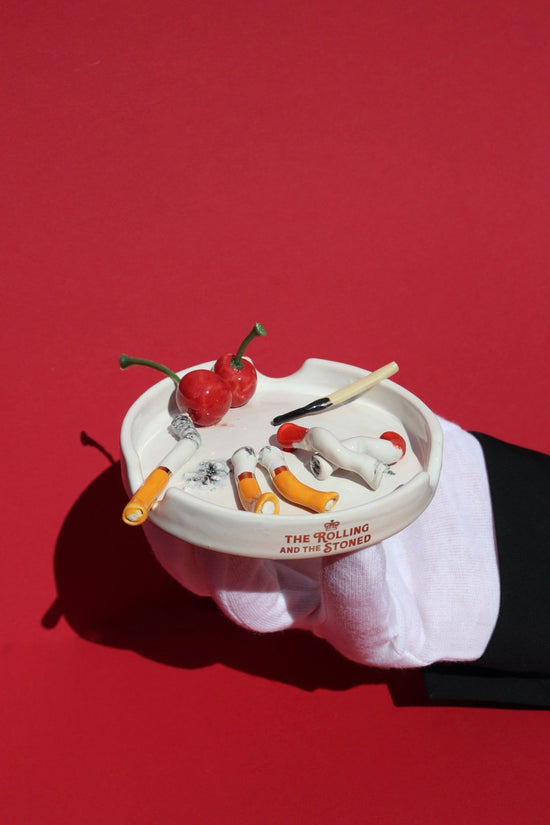 Cherry Stain Cigarettes Ashtray