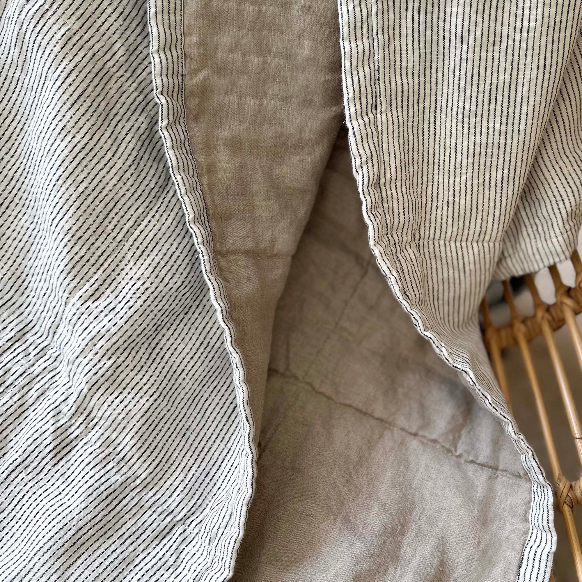 Miller Linen Quilt Striped - OEKO-TEX Certified