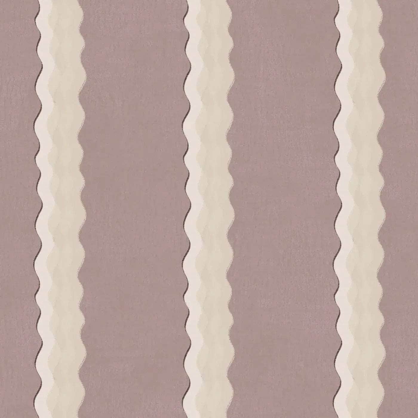Double Scroll Stripe Fabric (Lilac)