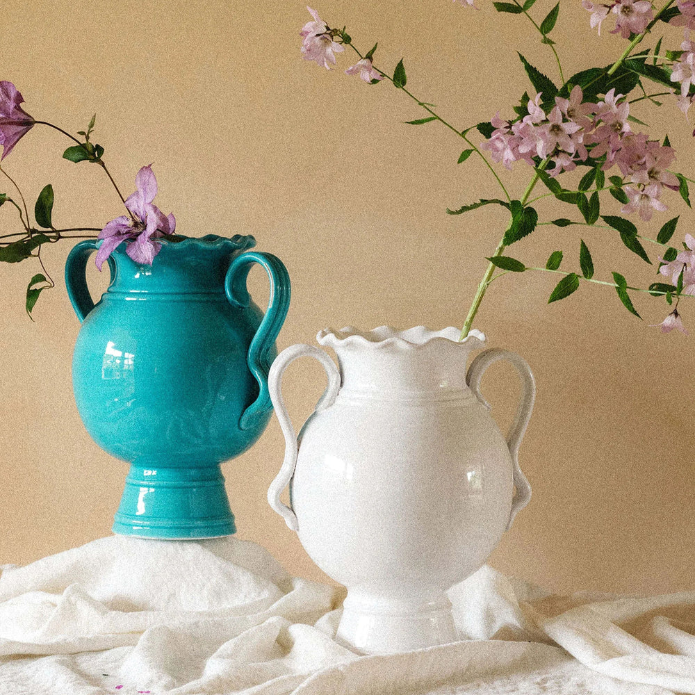 Soft White Ianthe Vase