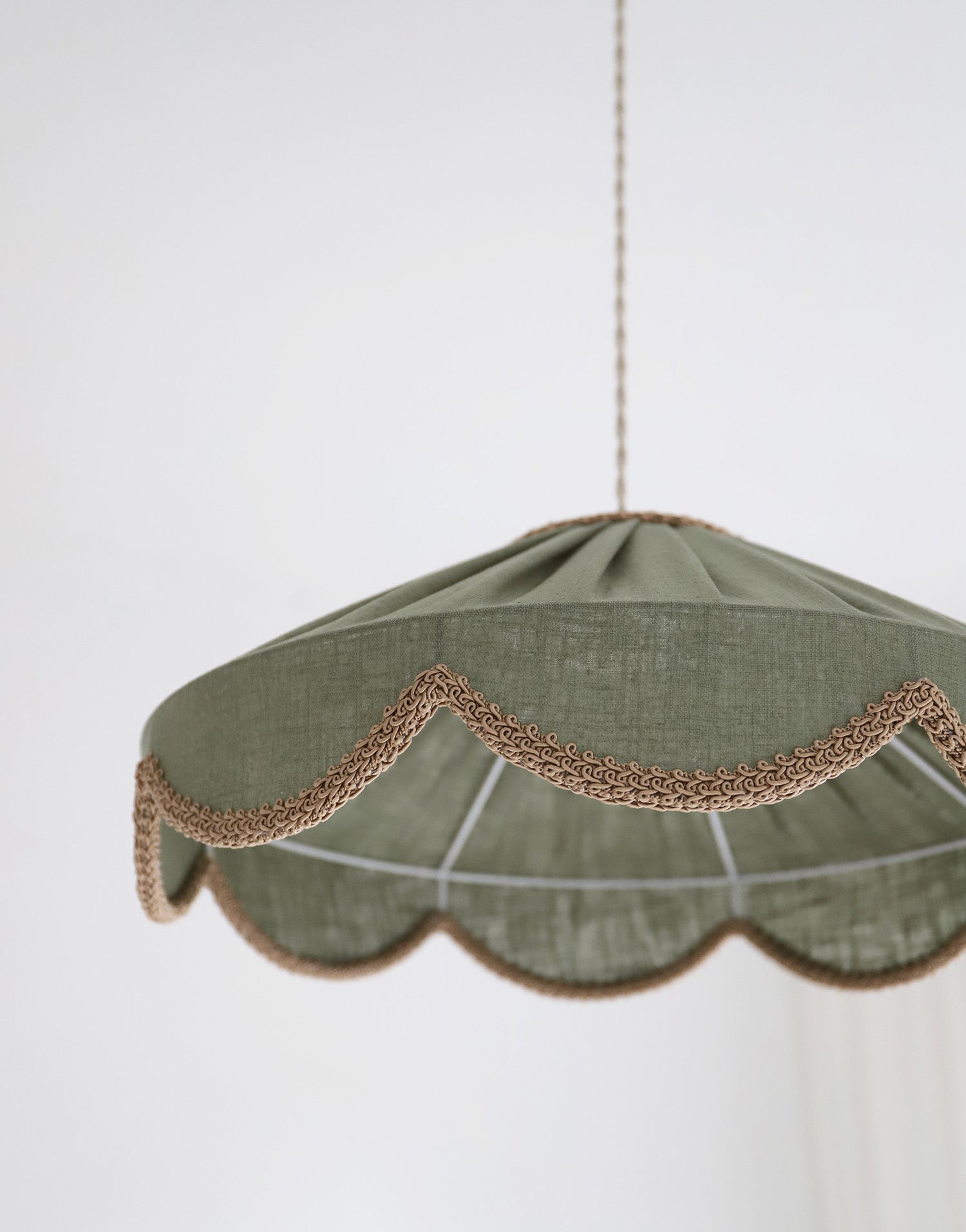 Cosette 'Powdered Sage' Solid Color Floral Shaped Pendant Light