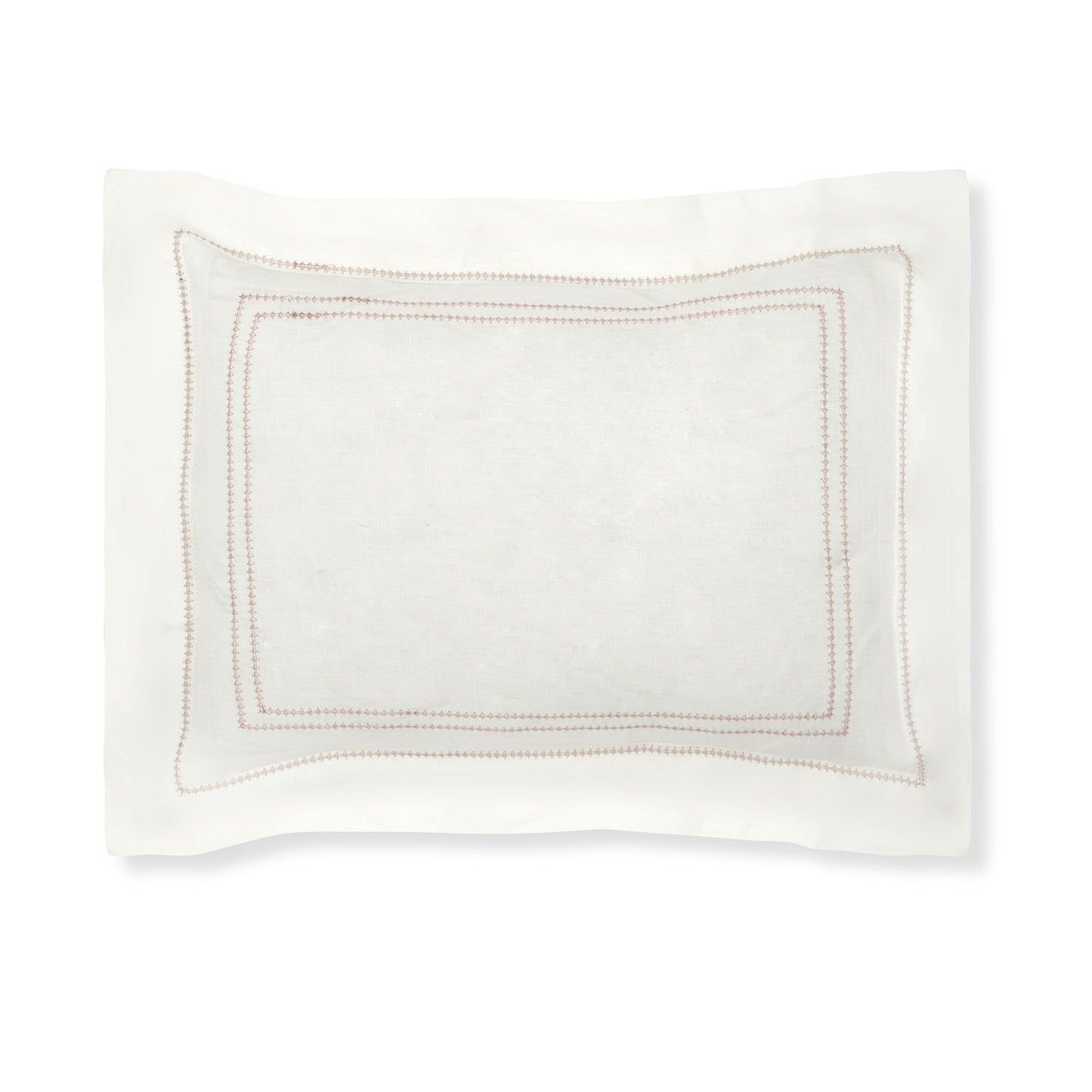 Boudoir Pillow with Hemstitch in Coral