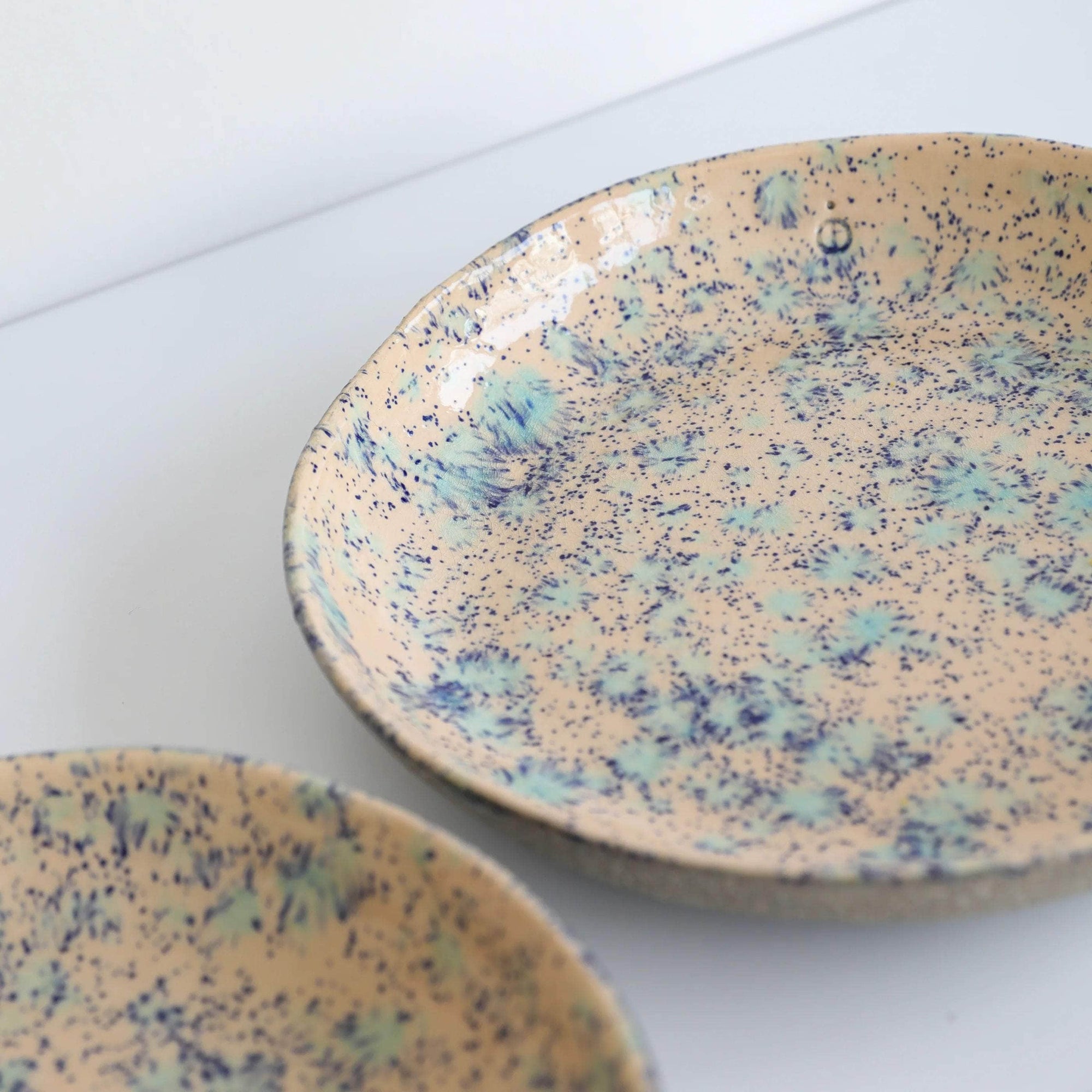 Minty Pink Galaxy Pasta Bowl