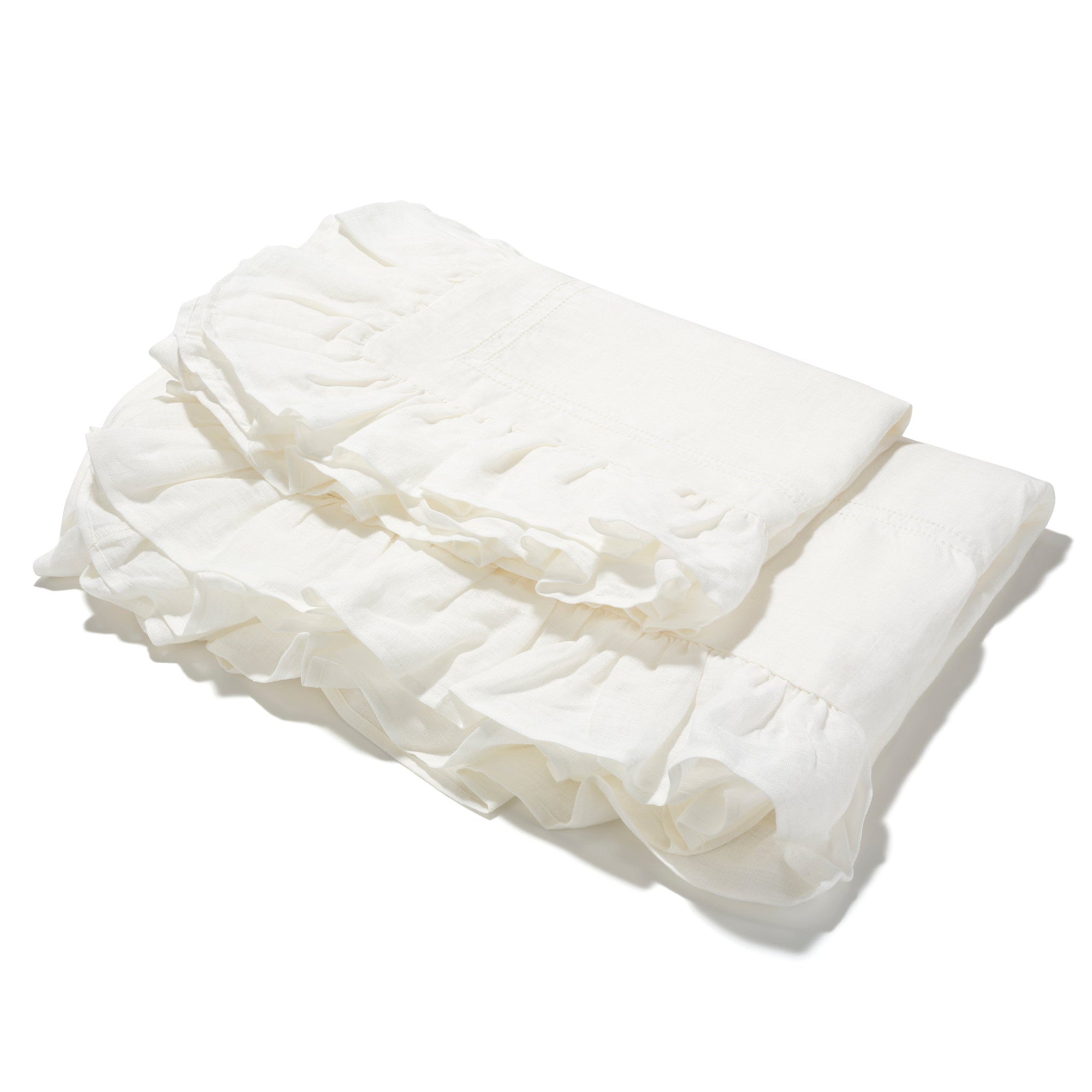 Ruffle Child's Size Duvet Cover and Pillowcase Set