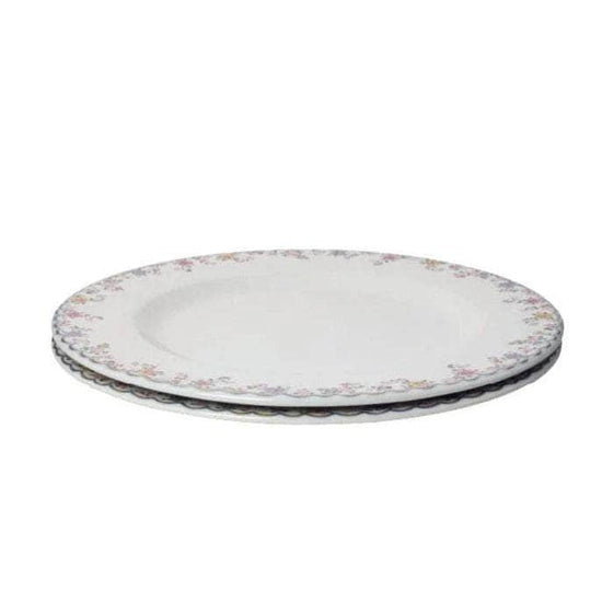 Set of 2 Tobacco Leaf China Charger Display Plates