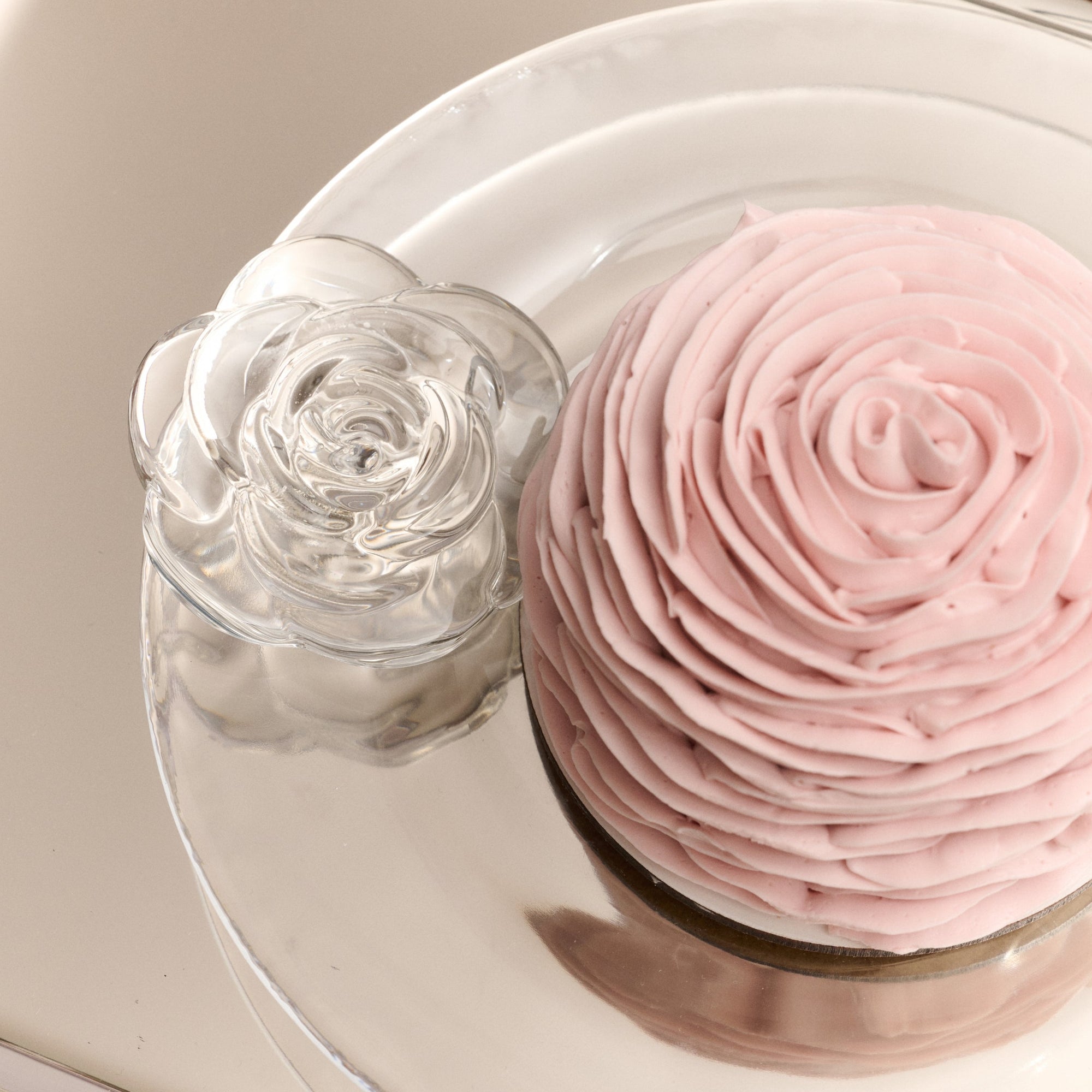 Rose Plate Clear