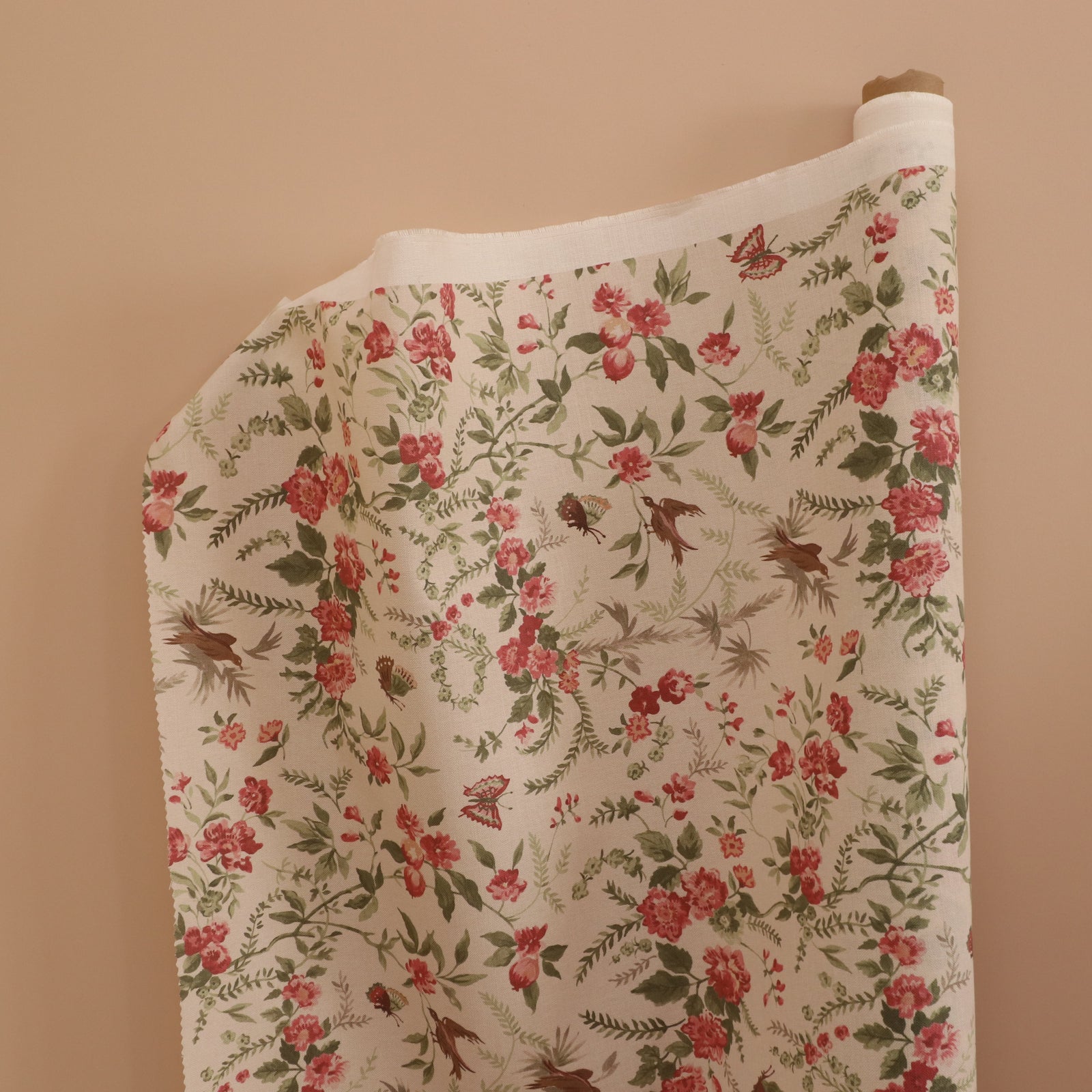 Maison Fleurie - Papillon Pink Moss Fabric