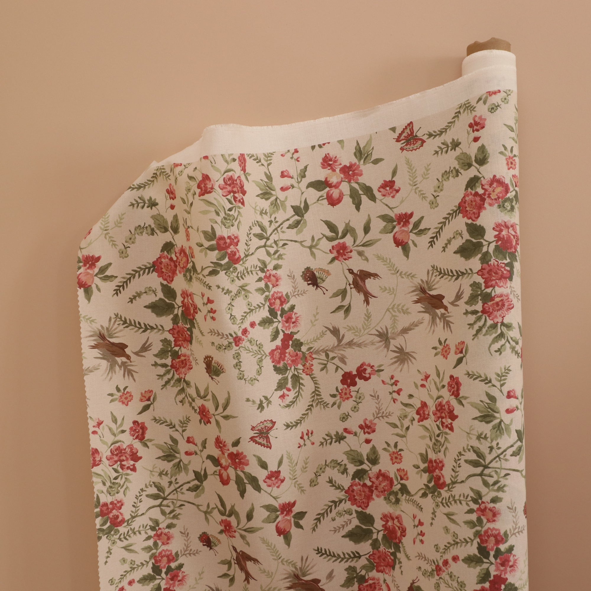 Maison Fleurie - Papillon Pink Moss Fabric