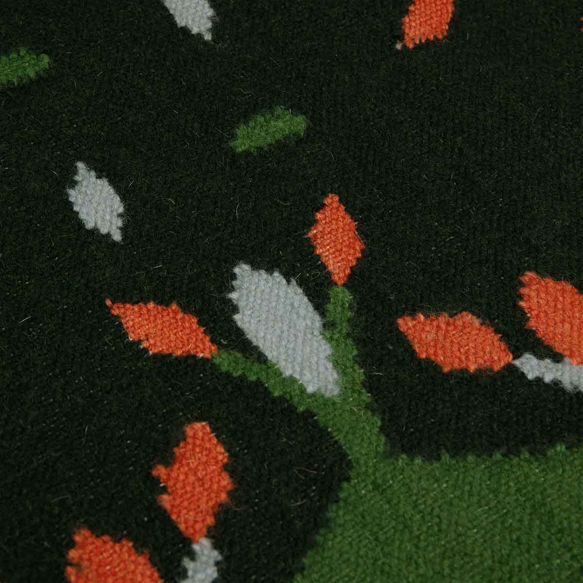 Hedgerow Flatweave Rug - Forest Green