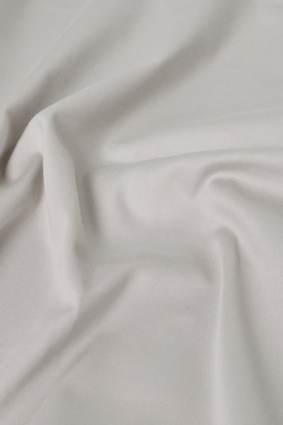 Sateen Organic Cotton Flat Sheet - Equinox Silver