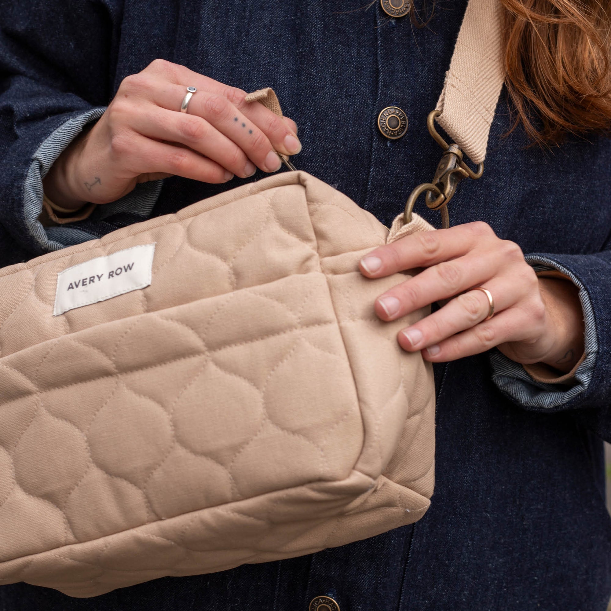 Pram Organiser Bag - Natural
